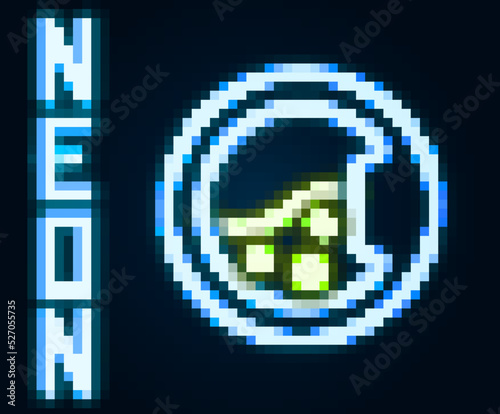 Glowing neon line Washer icon isolated on black background. Washing machine icon. Clothes washer - laundry machine. Home appliance symbol. Colorful outline concept. Vector