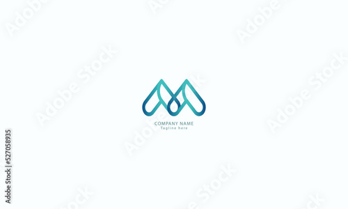 Letter M creative and simple technological electric modern business logo