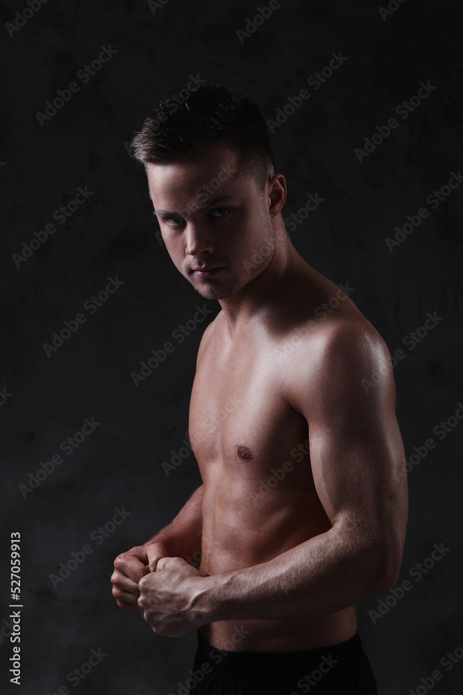 Sculpted to Perfection: Male Model Showcases His Fit Physique in a Studio Photoshoot Sculpted to Perfection: Male Model Showcases His Fit Physique in a Studio Photoshoot