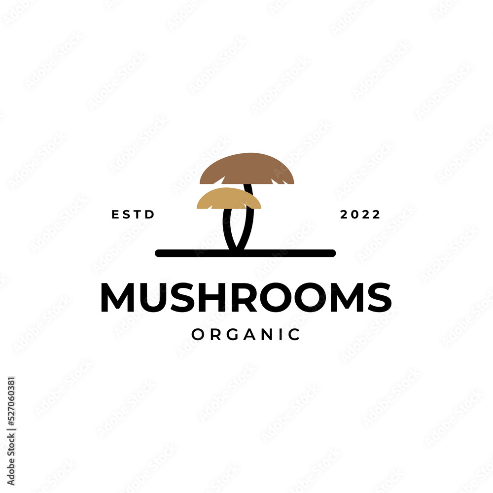 mushroom logo icon symbol illustration design template mushroom logo icon symbol illustration design template