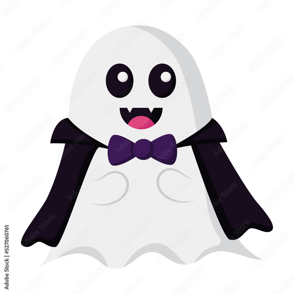 Fototapeta premium cute funny ghosts in halloween costumes