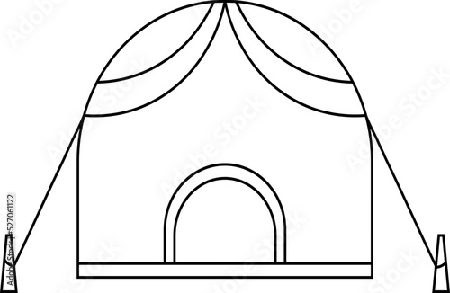 tent vector design illustration isolated on transparent background 