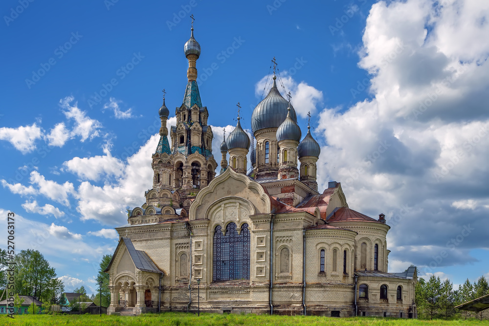 Obraz premium Cathedral of Savior, Kukoboy, Russia
