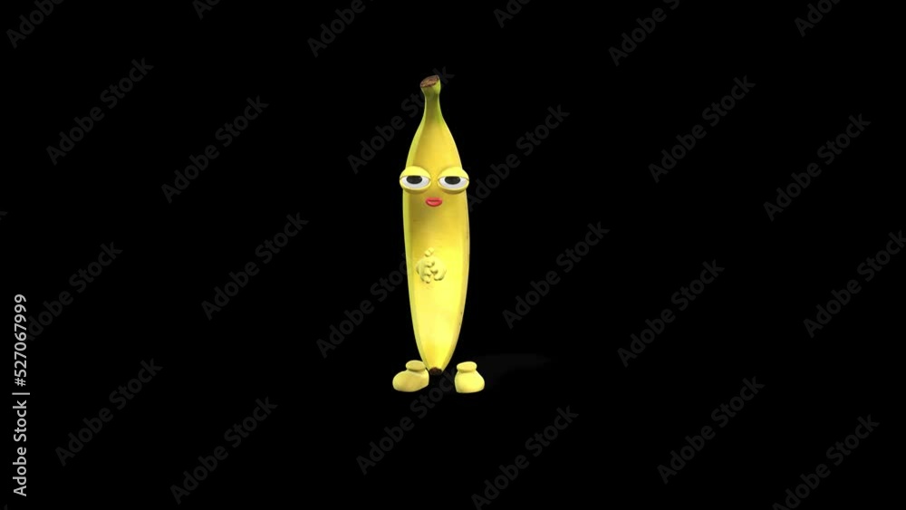 Banana dance with alpha channel