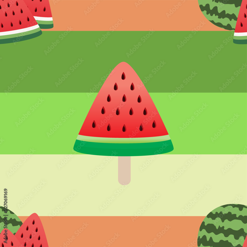 Seamless tartan plaid pattern in Summer , Pineapple and Watermelon Seamless tartan plaid pattern in Summer , Pineapple and Watermelon