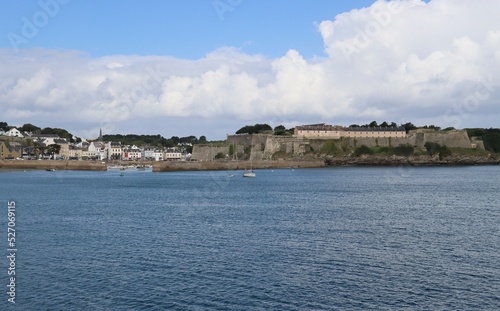 view of the city Belle Ile from the sea