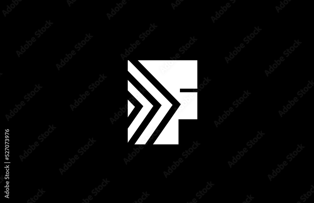 F alphabet letter logo icon design with geometric lines. Creative template for business and company F alphabet letter logo icon design with geometric lines. Creative template for business and company