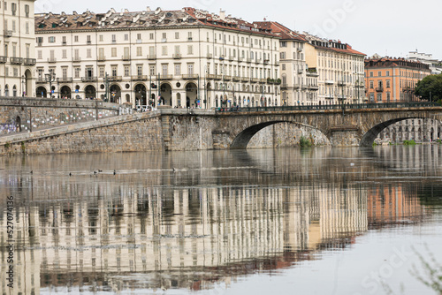 ponte vittorio turin, italy photo