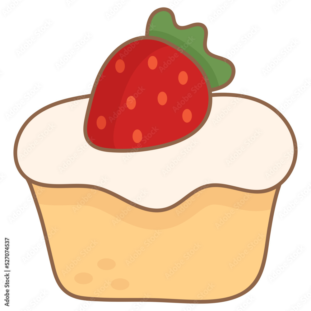 Cupcake Element Illustration Cupcake Element Illustration