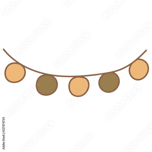 Party Flag Element Illustration