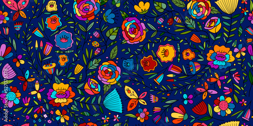 Floral Garden. Spring concept Background. Seamless pattern for your design. V...