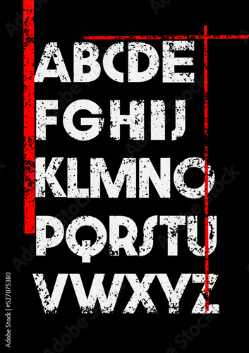 Art font grunge texture abstract background vector. Bold text, letter with distress eroded, overlay spray effect. Rough ink brush splash paint, dirty dust stain pattern. Vintage graphic illustration.