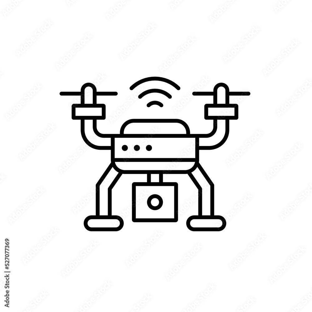 Transport related vector icons with outline style Transport related vector icons with outline style