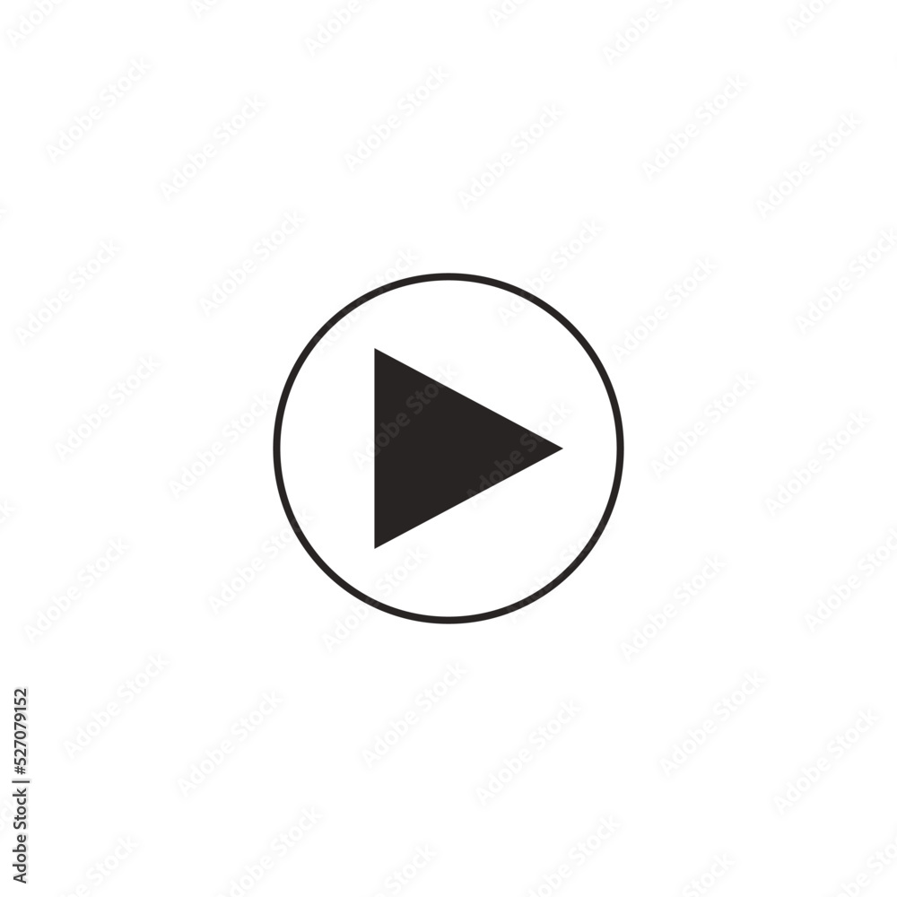 play button vector icon
