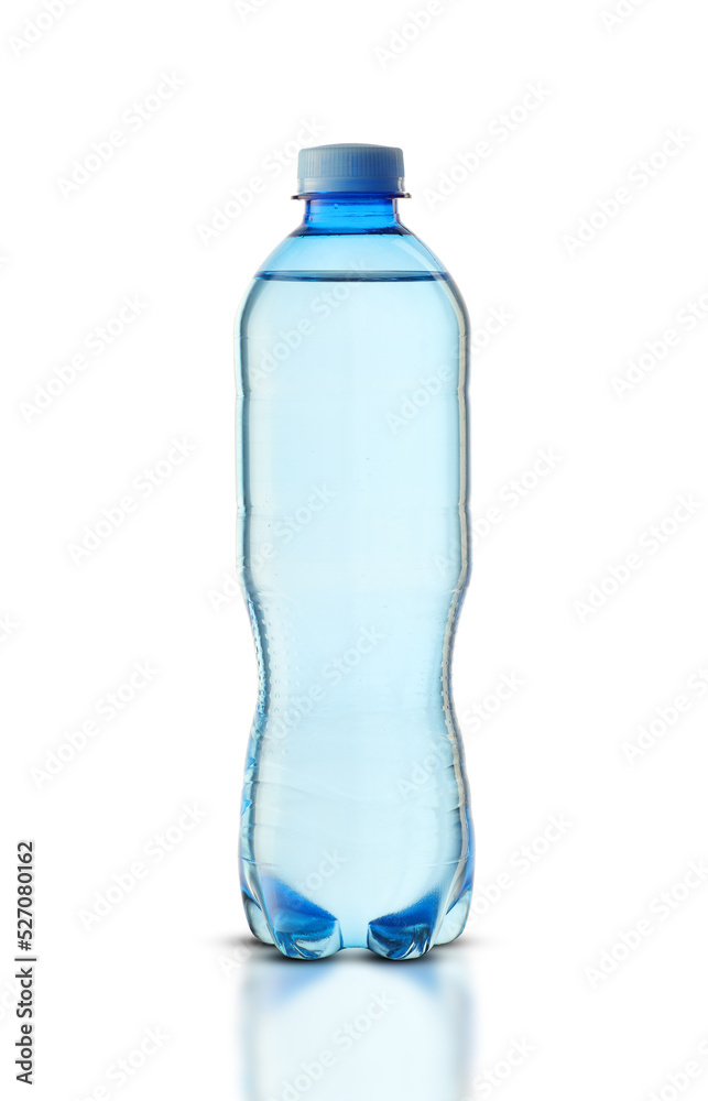 small bottle with mineral water small bottle with mineral water