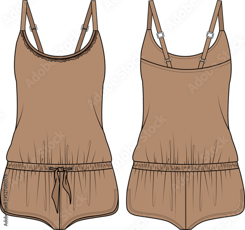 WOMEN AND GIRLS NIGHT WEAR PAJAMA SET VECTOR