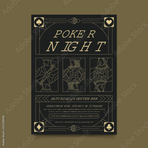 Poker Night Flyer Template