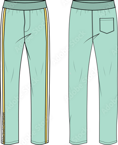 MEN AND BOYS WEAR TRACK JOGGERS AND TROUSERS VECTOR SKETCH