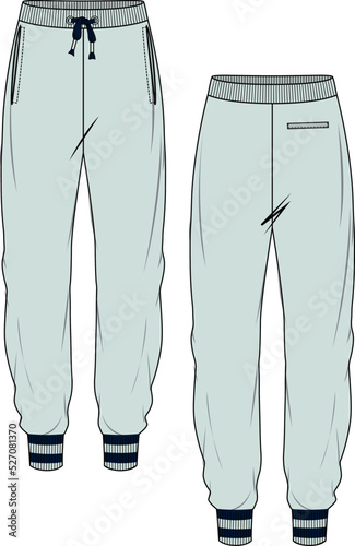 MEN AND BOYS WEAR TRACK JOGGERS AND TROUSERS VECTOR SKETCH