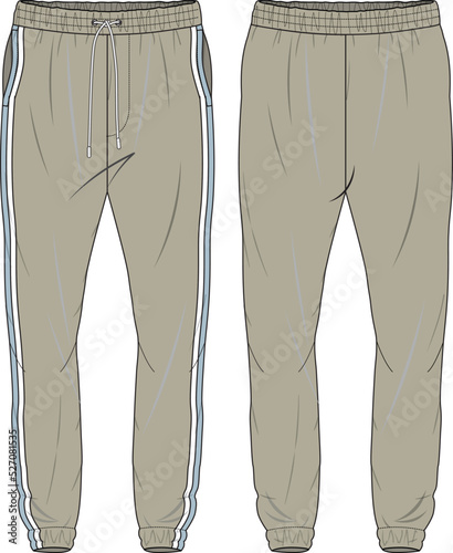 MEN AND BOYS WEAR TRACK JOGGERS AND TROUSERS VECTOR SKETCH