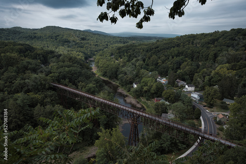 Tressel with Catskill Mountains