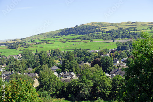 Landscape of the valley view, from Kendal Castle.