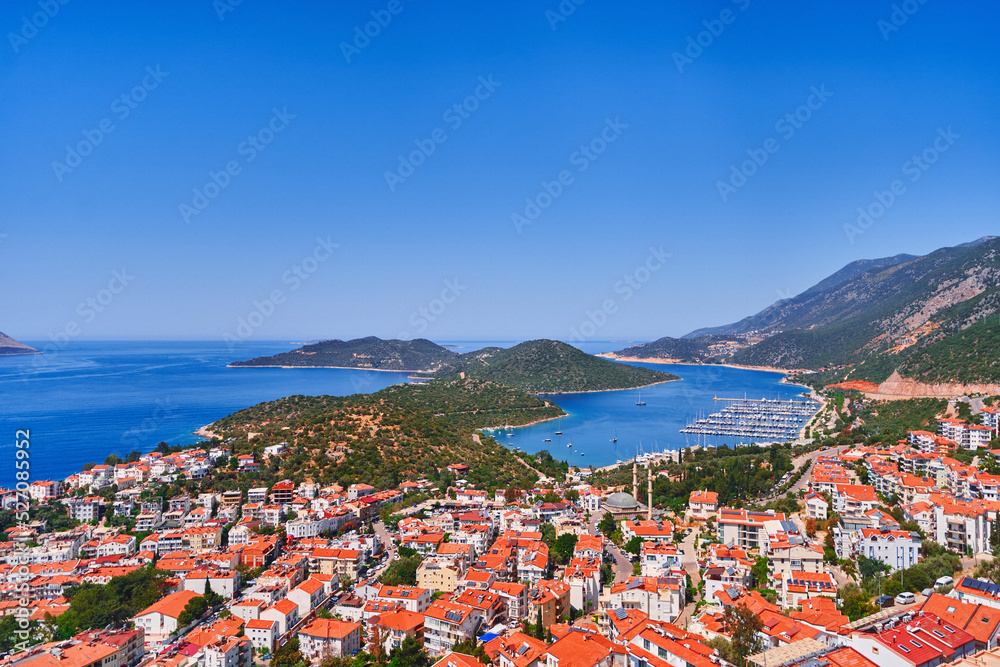 View of the city of Kas in Turkey