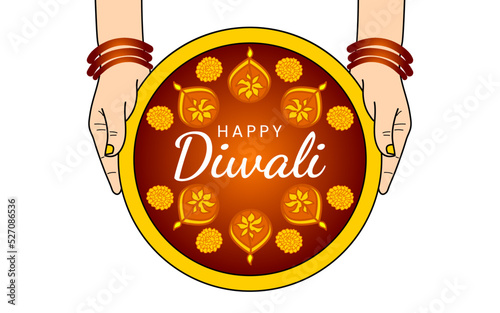 Happy diwali creative banner design