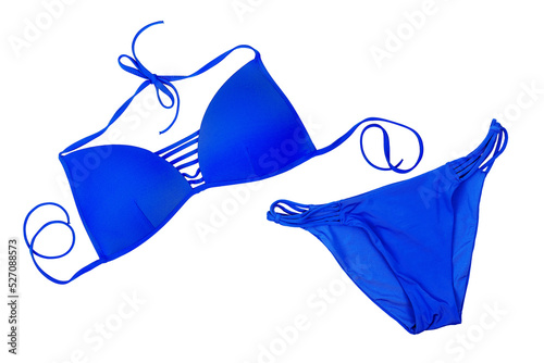 blue bikini isolated