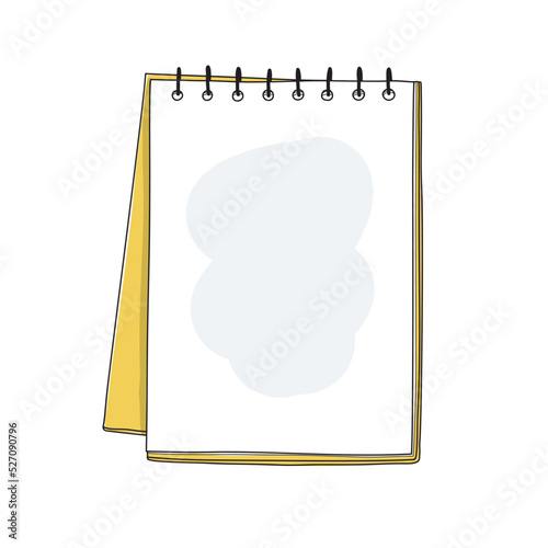 notebook art hand drawn vector illustration
