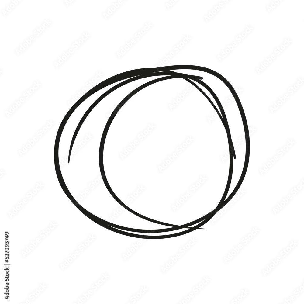 hand drawn scribble circle frame hand drawn scribble circle frame