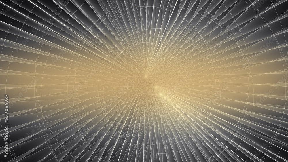 Beams of golden light flares background illustration
