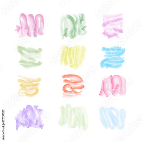 Boho style abstract shapes, simple hand drawn art objects vector illustration in trendy pastel colors, minimalist collection perfect for making cards, banners, modern posters, textile, papercraft