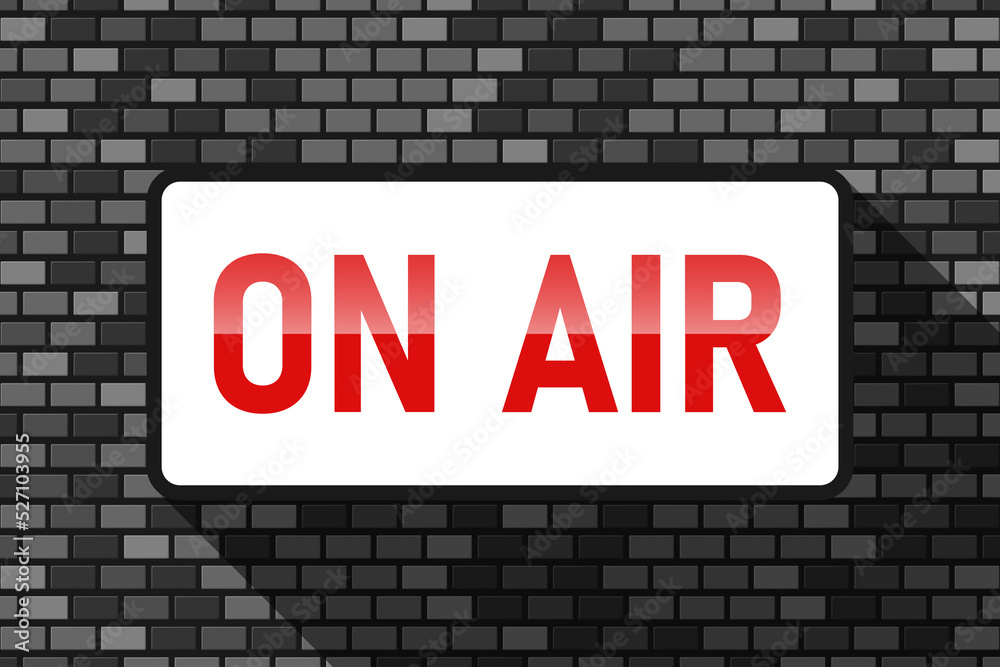 Obraz premium On Air Sign Radio Sign online Live
