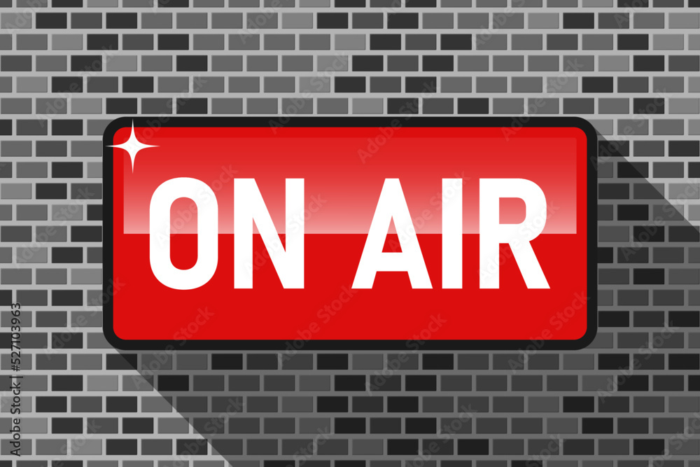 Fototapeta premium On Air Sign Radio Sign online Live