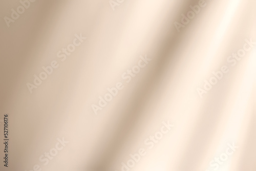 Abstract diagonal window shadows and light on solid beige wall texture. Abstract trendy colored natural light concept background. Copy space for text overlay, poster mockup, flat lay, top view