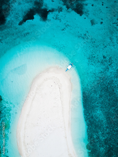 Drone Sand Bar Alone Empty Island