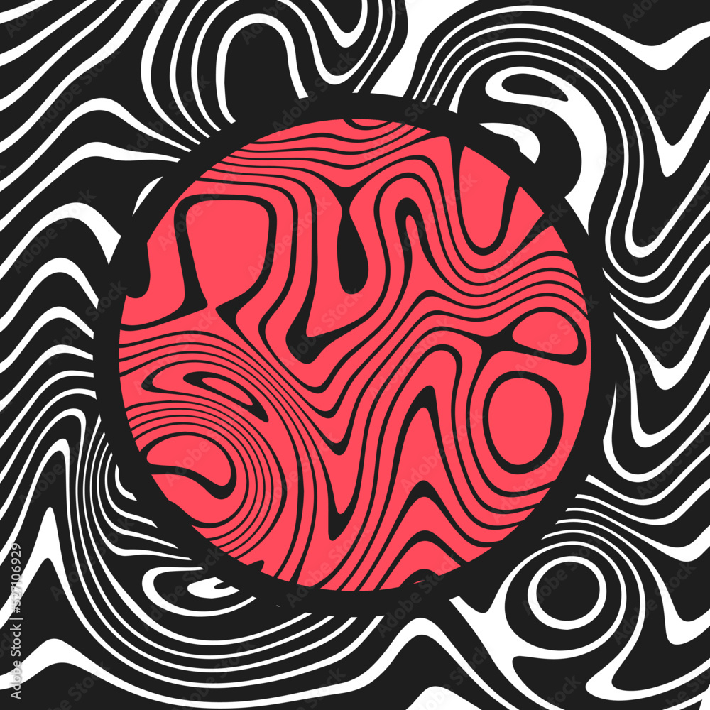 ABSTRACT ILLUSTRATION PSYCHEDELIC DESIGN. OPTICAL ILLUSION BACKGROUND VECTOR DESIGN ABSTRACT ILLUSTRATION PSYCHEDELIC DESIGN. OPTICAL ILLUSION BACKGROUND VECTOR DESIGN