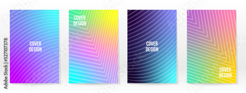 Minimal Poster. Pastel Soft. Rainbow Gradient Set.