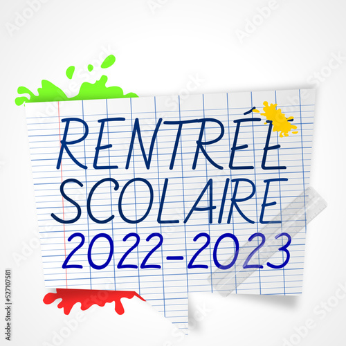 rentrée scolaire 2022 - 2023
