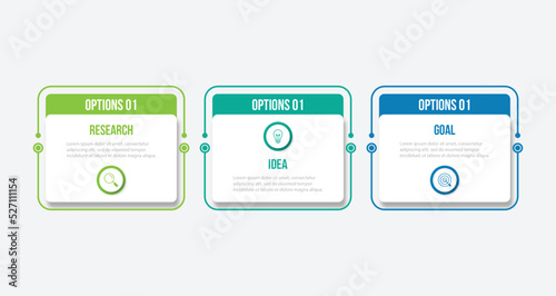 Infographic design template. Creative concept with 3 steps