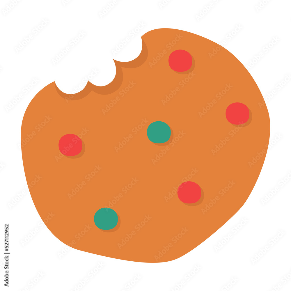 Christmas oatmeal cookie icon Christmas oatmeal cookie icon