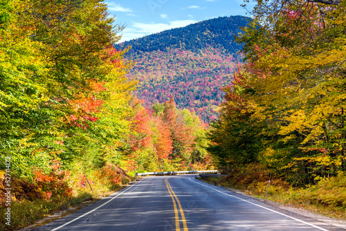 road in autumn,New England