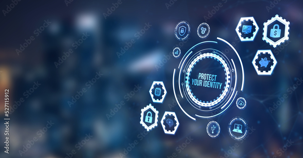 Internet, business, Technology and network concept. Cyber security data protection business technology privacy concept. 3d illustration Internet, business, Technology and network concept. Cyber security data protection business technology privacy concept. 3d illustration