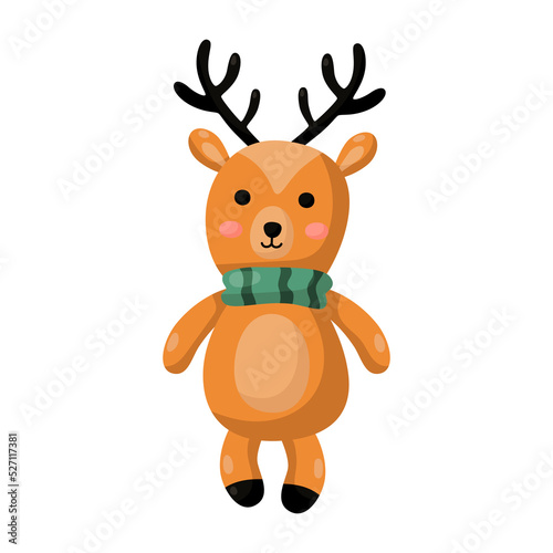 cute cartoon reindeer.
