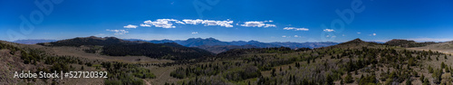 panorama of Monitor Pass in the eastern sierra nevada mountains 