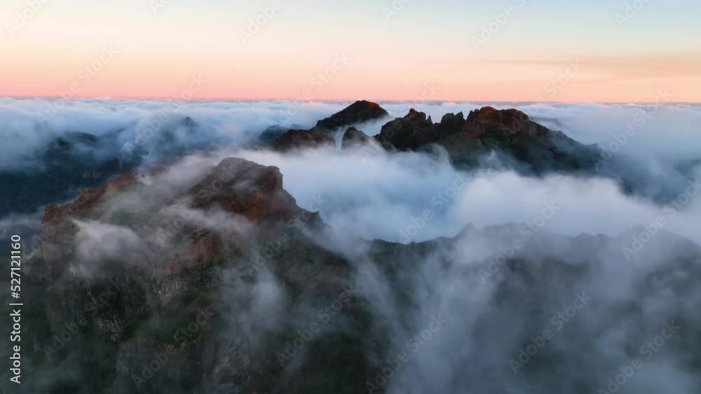 Top view of the third mountain on Madeira isalnd. Top view of the third mountain on Madeira isalnd.
