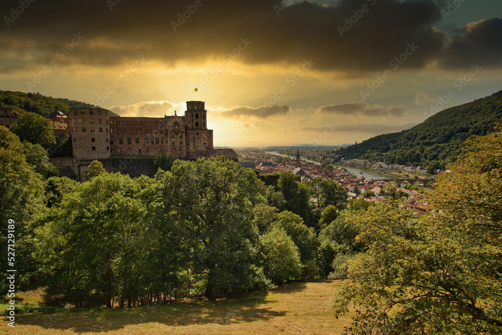 Heidelberger Sonnenuntergang am Neckar