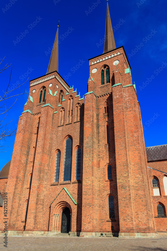 Fototapeta premium Roskilde Cathedral in Denmark. UNESCO World Heritage Site