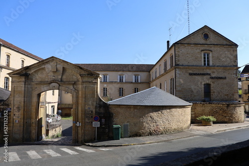 Batiment typique, vue de l'extérieur, ville Sarlat La Caneda, département de la Dordogne, France